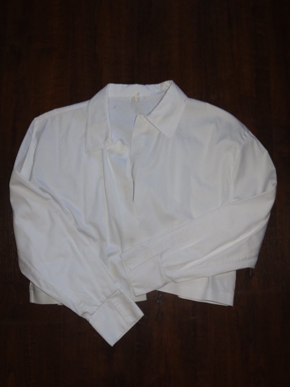 Norma Kamali Cropped Button Up